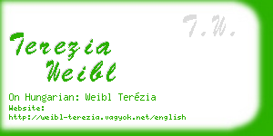 terezia weibl business card